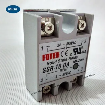 SSR-10DA Proizvajalec 10A ssr rele,vhod 3-32VDC izhod 24-380VAC - 
