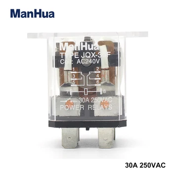 Manhua JQX-30F 2Z tuljavo -240 Vklop Releja, 8-Pin Plug Tip - 