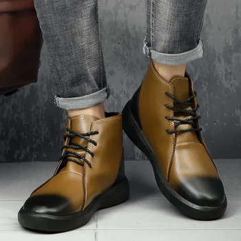 2020 Visoko kakovost Nove orodne slog priložnostne usnjeni čevlji za Moške Priložnostne Čevlji Udobno Superge - 
