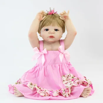 55 cm za Celotno Telo, Silikonski Prerojeni Baby Doll Igrača 22