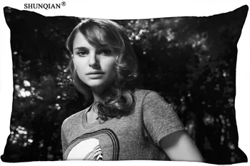 Po meri Natalie Portman Pravokotnik Prevleke zadrgo Klasičen Vzglavnik DIY Vzglavnik Z Vašo Sliko 20x30inch - 