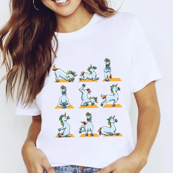 Ženske Grafični Smešno Senca Karikatura Živali 90. letih Slog Oblačila 2021 Lady Oblačila Vrhovi Oblačila Tees Tiskanja Tshirt Ženske T-Shirt - 