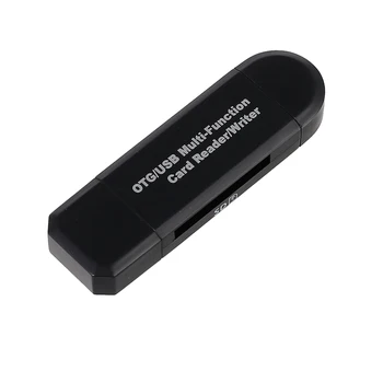 ESYNiC 4 in1 OTG/TF/SD Bralnik Pametnih Kartic Z Micro USB Polnjenje prek kabla USB Vrata za Pametni Telefon,Namizni Računalnik, Ultra-tanek Prenosni Adapter - 