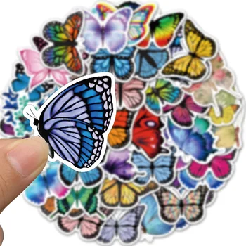 10/30/50Pcs Risanka Beautiful Butterfly Nalepke Za Otroško In Vsco Dekle Laptop Prtljage motorno kolo, Rolko Dnevnik Pegatinas - 