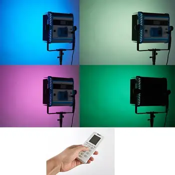 A1200C APP Nadzor RGB LED Žarnica 4 barve Fotografije Pro Mehko Svetlobo Plošča Barndoors/DMX Združljiv Foto Studio Video, Film, Lučka - 