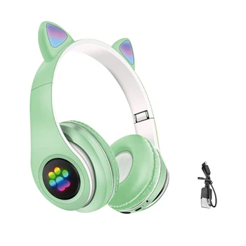 Prenosni Nastavljiv Glavo Bluetooth 5.0 Mačje Uho Zložljivo Doma Potovanja Šolski Šport Moda Brezžične Slušalke Poslušanja Glasbe - 
