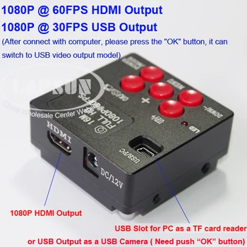 16MP HDMI 1080P 60FPS FHD Digitalna Industrija Video Mikroskopom Fotoaparata Nastavite + 8