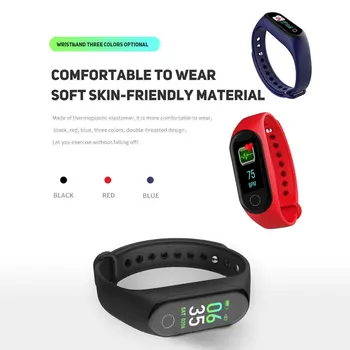 G3 Smart Band Zapestnica Barvni Zaslon Monitor Srčnega utripa, SMS Klicev Opomnik Nepremočljiva Fitnes Tracker Pedometer Šport Manžeta - 