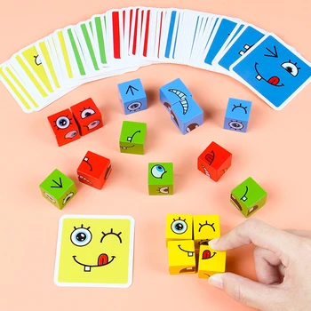 Novo Montessori Izobraževalne Lesenih Materialov Igrače Zgodnje Učenje Predšolskih Poučevanja Inteligence Tekmo Puzzle Igrača za Otroke - 