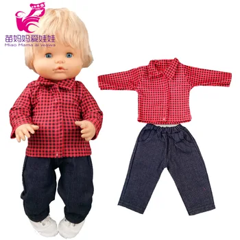 40 cm Nenuco doll noša bluzo in hlače Ropa y su Hermanita 16-inch baby doll oblačila, ki - 