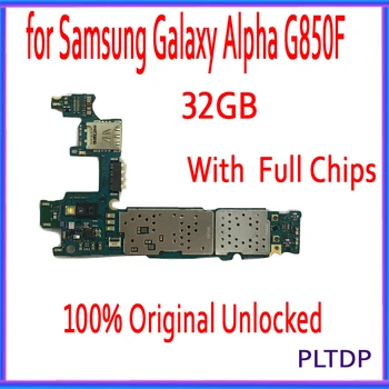 Za Samsung Galaxy Alfa G850F Motherboard 32GB s Polno Žetonov,Original odklenjena za Galaxy G850F Logiko odbor Testirani - 
