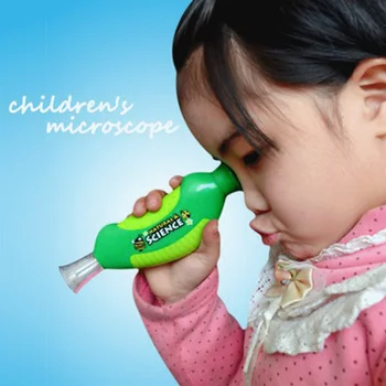Lahki Biološki Mikroskop Strani Mikroskopom 80X Doma, Šole, Izobraževalne Igrače Za Otroke - 