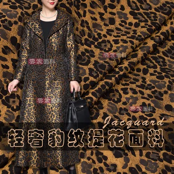 160 cm leopard žakarske tkanine, ki bo ustrezala cheongsam obleko žakarske tkanine preja-žakarske tkanine obleko tkanine debelo krpo - 