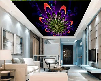 Foto Ozadje Visoko kakovostne svile ozadje s simetrično pisane razširil cvetlični okras zenit - 