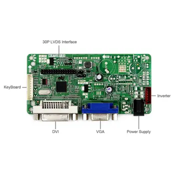 DVI, VGA LCD Krmilnik Odbor Osvetlitev 2 CCFL 12.1 palca LQ121S1LG45 LCD Zaslon, Ločljivost 800X600 20pins LVDS Priključek - 