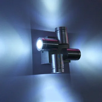 Sodobni LED Stenska Svetilka iz Aluminija 4W Štiri glave emisij AC85-265V Stenske Luči za uporabo v Zaprtih prostorih dnevna soba dekoracijo Bar KTV Koridor DA - 