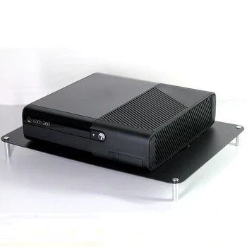 Eno plast kovine polica z USB 12 cm tiho hladilni ventilator za prenosni, DVD, DVR, PS4, Xbox, cable box in usmerjevalnik - 