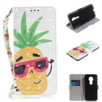 Za Fundas Motorola Moto Plus E5 primeru zajema luksuzni 3D vzorec denarnica usnjena torbica Za Coque Moto Plus E5 E5 Primeru Capas - 