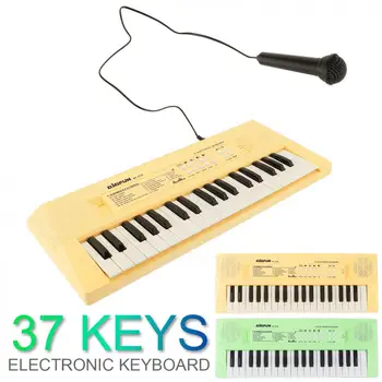 37 Tipke ABS Elektronski Tipkovnico Klavirja Digitalne Glasbe Tipko Odbor z Mikrofonom Otrok Darilo Glasbeni Razsvetljenje - 