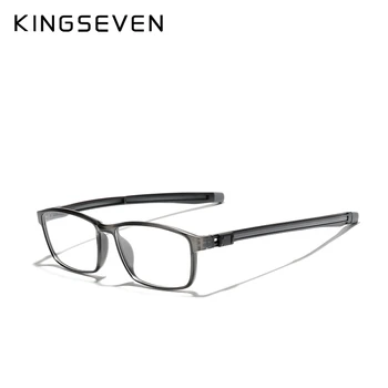 KINGSEVEN TR90 Očal Okvir Moških Ultralahkih Kvadratnih Kratkovidnost Recept Očala 2020 Kovinski Polno Optičnih Okvirji za Očala - 
