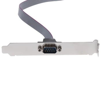 Serijska 9 pin RS232 DB9 Motherboard Com Port Ploski Kabel Priključek Nosilec Nove T3LB - 