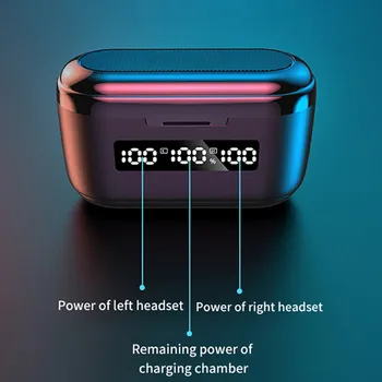 G40 TWS Brezžična Športne Slušalke Zaslon, Digitalni Zaslon na Dotik za Nadzor Mini Zmanjšanje Hrupa Čepkov za huawei iphone - 