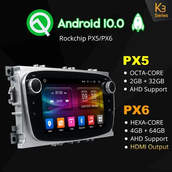 Ownice K1 K2 Avto Multimedijski Predvajalnik Android10.0 GPS 2Din avto dvd predvajalnik za FORD/Focus/S-MAX/Mondeo/C-MAX/Galaxy radijsko Navigacijo, - 