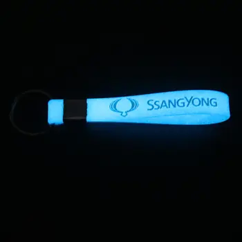 Nova Svetlobna Avto-Styling Silikonski Keychain Avto Nalepke ključe Za Ssangyong Rexton Kyron Korando Ključnih Verige Dodatki - 