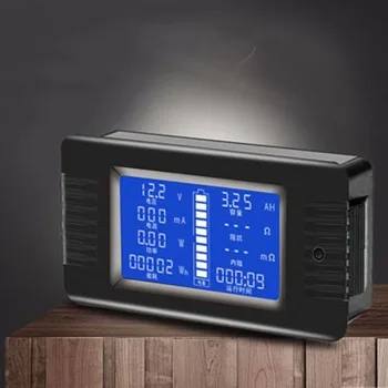 DC Večfunkcijsko Baterije Zaslon Meter Zaslon LCD Digitalni Trenutne Napetosti, ki Sončno energijo Merilnik Multimeter Voltmeter Ampermeter(Splošno - 