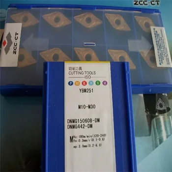 DNMX150608-WG YBC252 Prvotne ZCC-CT karbida vstavi/ konec mlinov z najboljšo kakovost 10pcs/veliko brezplačna dostava - 