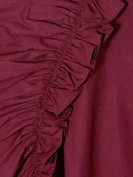 Velike blagovne znamke, ki pozimi dame retro eleganten lok vozel nabrano obleko 2020New žensk dolgo sleeved ruffles moda stranka Božič obleko - 