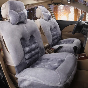 Avto sedež blazine, nove zimske udobno toplo en kos avtomobilski sedež all inclusive 5 sedi avtomobilske sedežne blazine - 