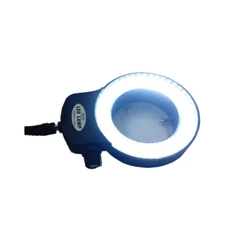 Nastavljiv 144 LED Svetlobni Mikroskop Črna/Bela Osvetlitev Mikroskopom Obroč Lučka Za Industrijo Stereo Microscopio EU/ZDA/RU Plug - 
