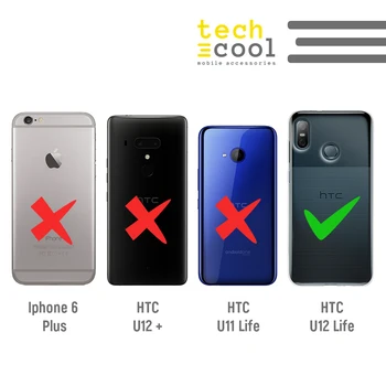 FunnyTech®Primeru kritje, ki velja za HTC U12 Življenje l stavek Sledite svojim sanjam tricolor ozadju - 