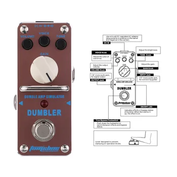 AROMA ADR-3 Dumbler Amp Simulator Eno Mini Električna Kitara Učinek Pedal s True Bypass - 
