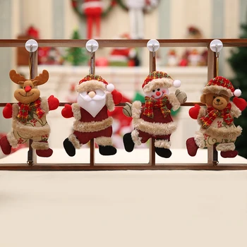 Kakovost 8Pcs Vesel Božič Okraski Božič Darilo Santa Claus Snežaka Drevo Igrača, Lutka, ki Visi Okraske za Dom - 