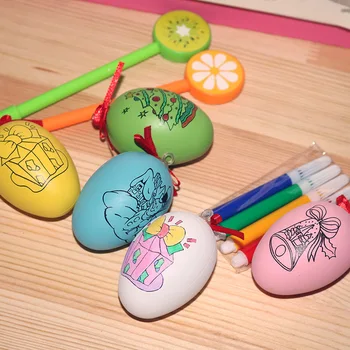 Voda Barva Peresa Jajce Otroci DIY Barvanje Barva Jajčne Igrača pisanica Izobraževanje Igrače Veliko Darilo Za Otroke Božič - 