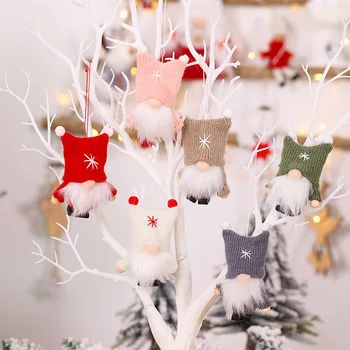 Božični Okraski, Brezosebna Lutka DIY Rudolph Obesek Lutka Visi Okraske za Dom 2020 Navidad Noel Natalne Novo Leto Dekor - 