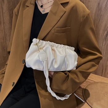 Gube Oblikovalec PU Usnje Crossbody Vrečke Ramo torbe, ženska Moda in Ženske Potovanje v Oblaku vrečko pazduho vrečko - 