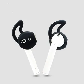 5in1 Non-slip Silikonski Primeru Zajema Slušalke Torbica Varovalne Kože, Anti-izgubil Žice Eartips Brezžične Slušalke Primeru za Apple AirPods - 