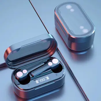 D18 Bluetooth 5.0 Slušalke Dvojno Moving Coil Heavy Bass Anti-Hrup Vodotesno Brezžično Polnjenje TWS Šport, Glasbo, Slušalke - 