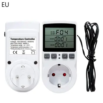 Digitalni Termostat Temperaturni Regulator Vtičnico in Vtičnico 16A s Samosprožilcem Senzor - 