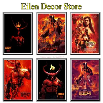 Hellboy Filmski Plakat Umetnosti Natisniti Nalepko Dekoracijo Sten Plakati & Natisne Stenske Nalepke Retro Filmski Plakat Za Domov & Življenje 42X30cm - 