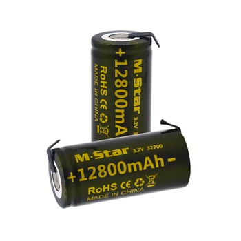 4pcs visoka zmogljivost 3.2 V 32700 12800mAh LiFePO4 Baterije Za 12,8 Ah 35A Neprekinjeno Odvajanje Največje Visoko zmogljiva baterija+Nikljeve plošče, - 