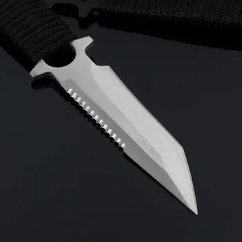 Lovski Nož Multi Orodje Nož iz Nerjavečega Jekla, Potapljanje Ravne noži na Prostem Preživetje Kampiranje Žepni Nož Taktično Nož Orodja - 