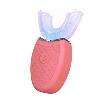 Nova Električna zobna ščetka 360-Stopinjski Brezžični USB Polnjenje Leni Samodejno Sonic Silikonski zobna ščetka za Beljenje Zob Čiščenje Orodja - 
