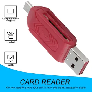 Univerzalna Čitalnika Kartic Mobilni telefon, PC card reader Micro USB OTG Card Reader OTG TF / S-D flash pomnilnik na Debelo - 
