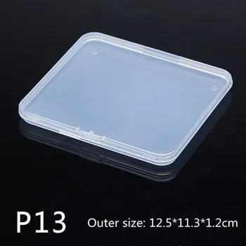 Visoka kakovost PP pravokotne plastična škatla škatla za shranjevanje nakita deli polje 5pcs/veliko - 