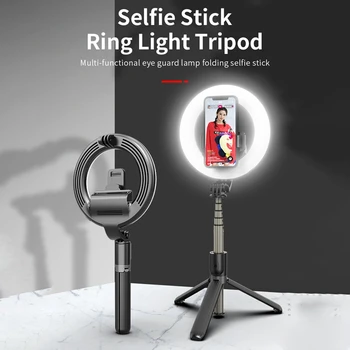 Prenosni Selfie Obroč LED 5 Palčni s Stojalom in Držalo za Telefon vgrajena Baterija Led Svetilke, da Bi Nastavek za Stojalo za Make Up - 
