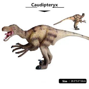 Caudipteryx Ročno izdelane Plastične Simulacije Jurassic Mesojede Dinozaver otroška Igrača Izobraževalni Model Dekoracijo Statične Darilo - 